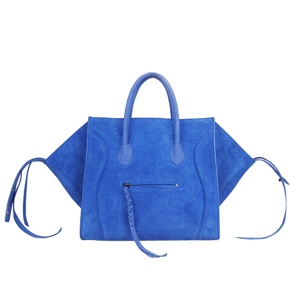Celine Luggage Phantom Tote Bag Blue Outlet Online