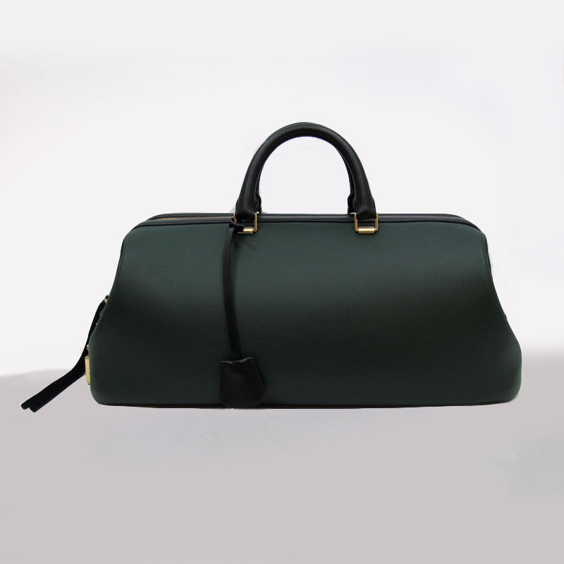 Celine Doctor Bag Leather Dark Green Sale Best-Selling