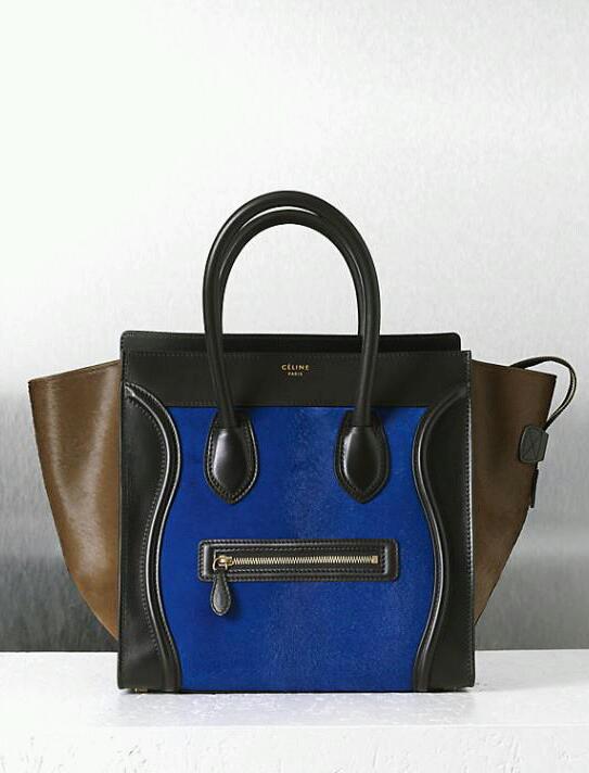 Celine Luggage Bag Suede And Leather Cyber Monday Sale