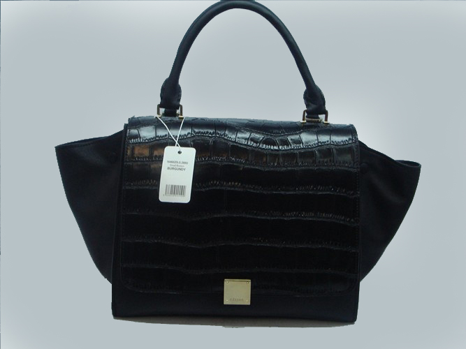 Celine Trapeze Patent Leather Black Cheap Sale